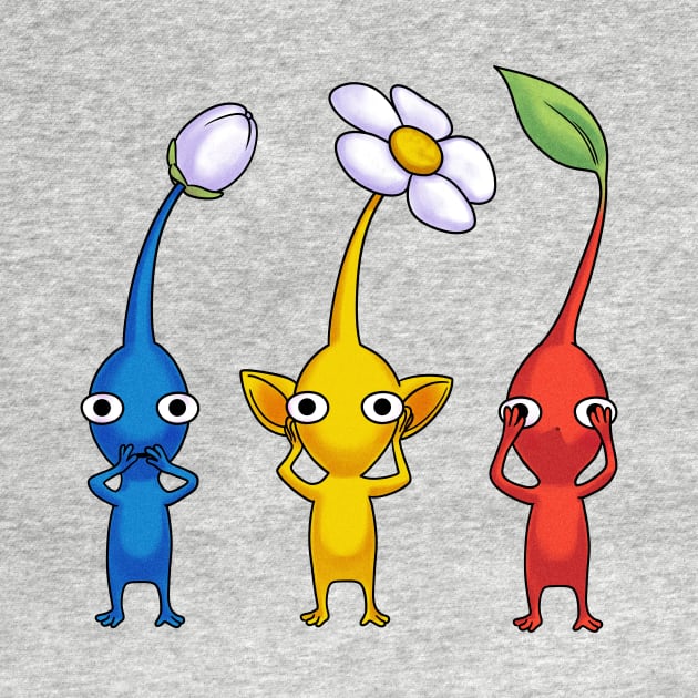 Three wise pikmin by ursulalopez